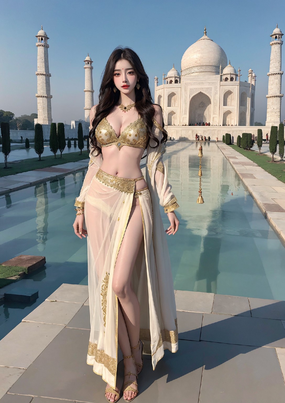 Beautiful Woman of the Taj Mahal
