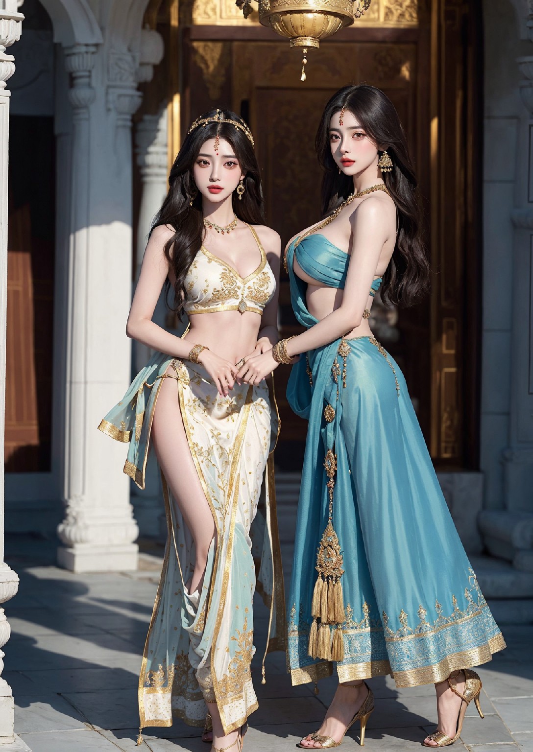 泰姬陵的美麗女人