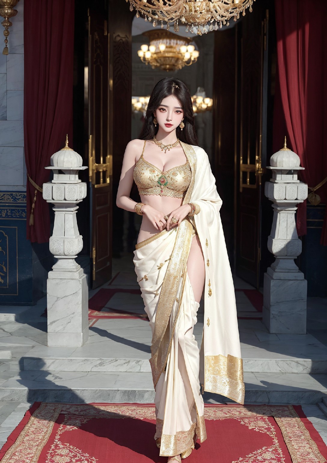 Beautiful Woman of the Taj Mahal