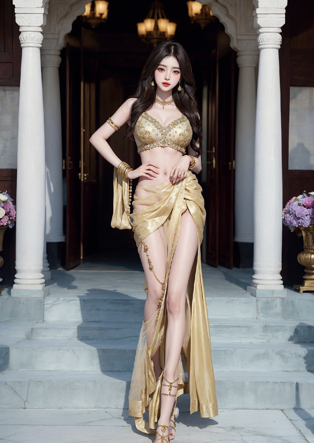 泰姬陵的美麗女人