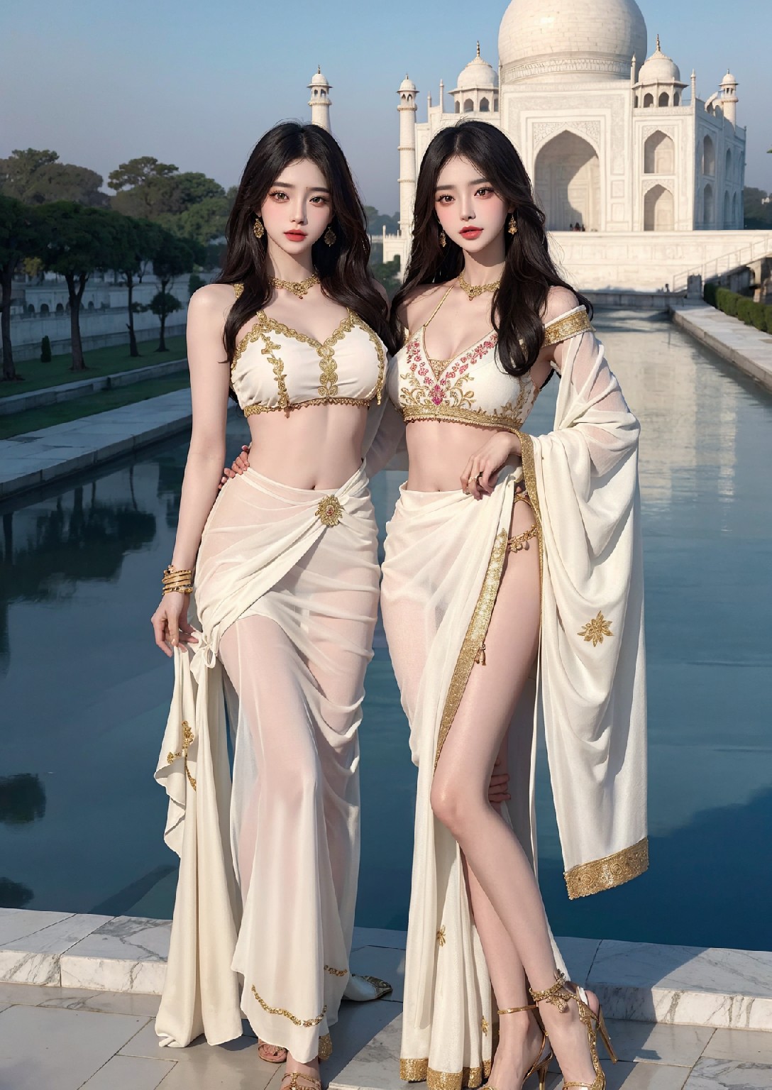 Beautiful Woman of the Taj Mahal