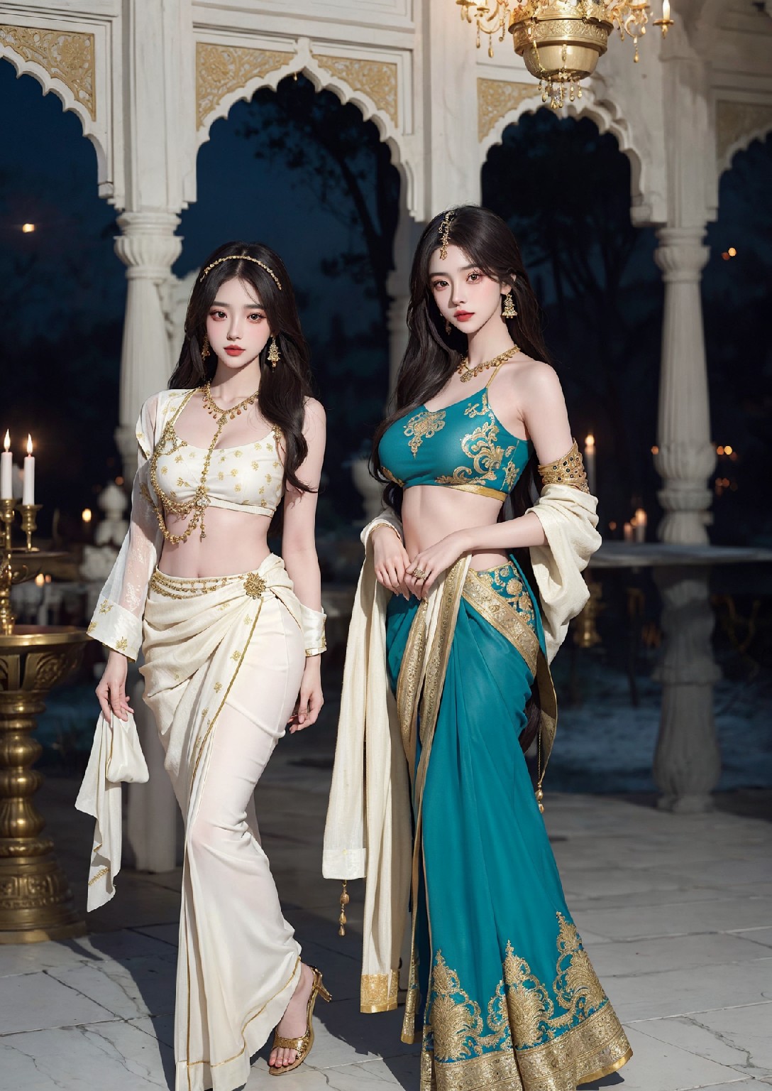 泰姬陵的美麗女人