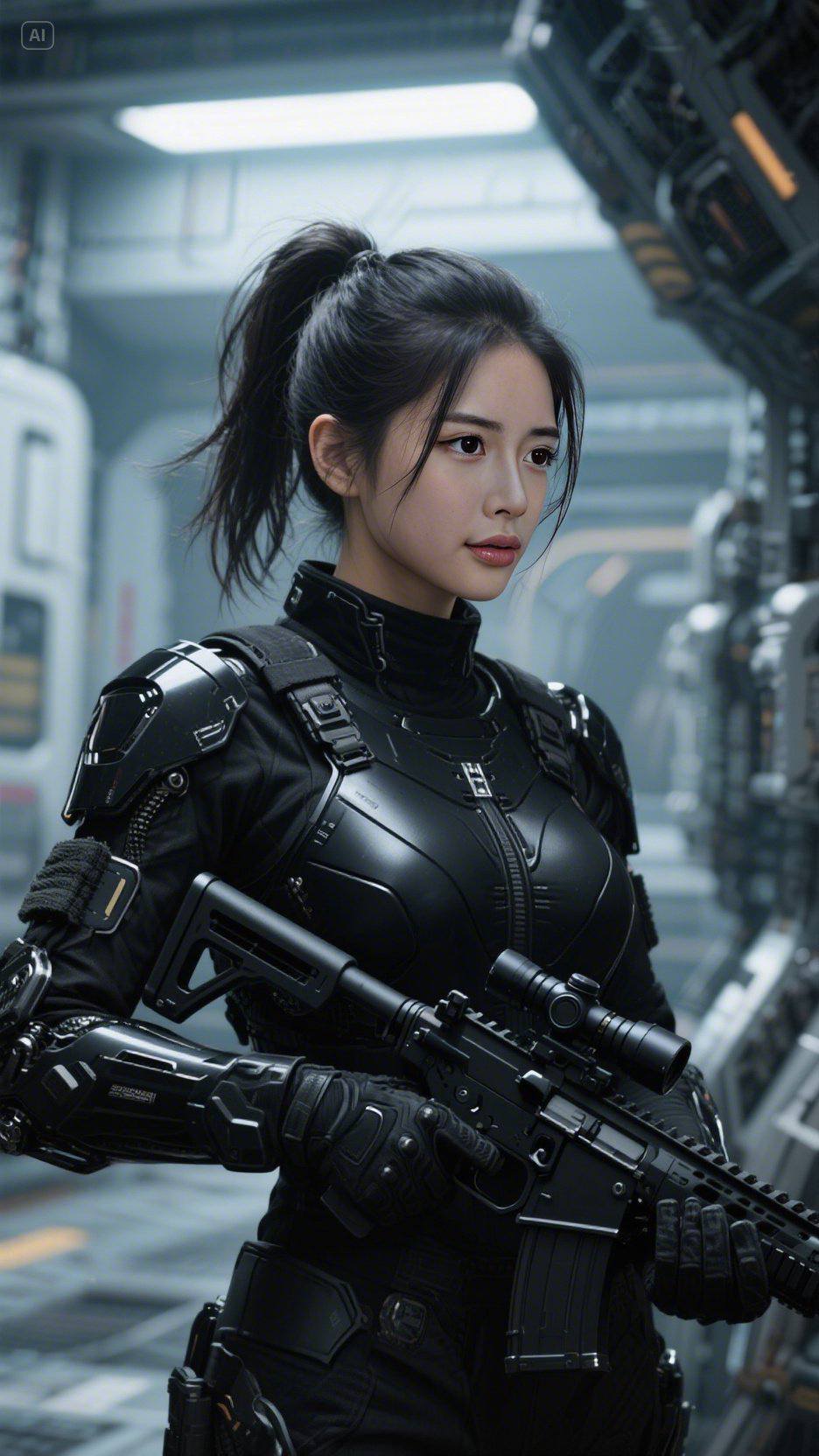 黯黑女士兵