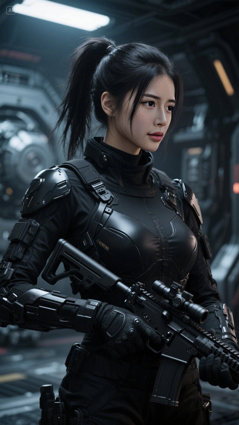 黯黑女士兵