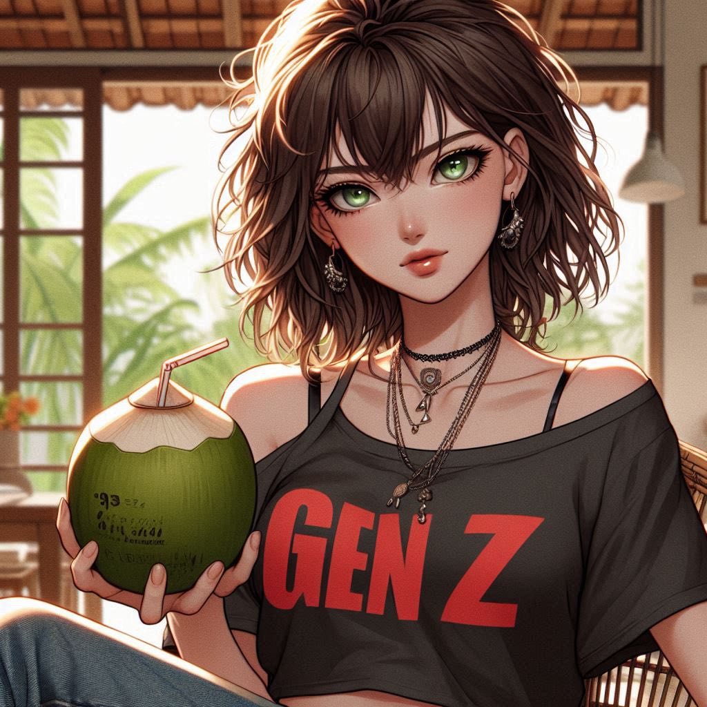 Cool juice at a tropical resort