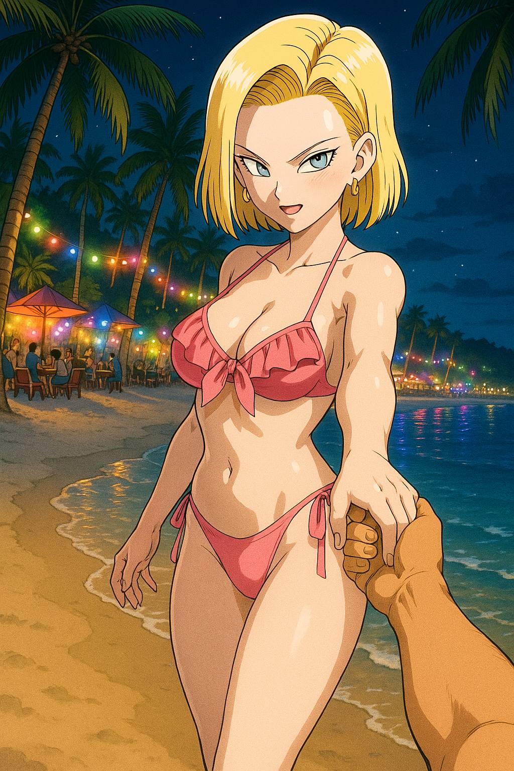 Summer is hot. It's best to go to the beach to cool off.