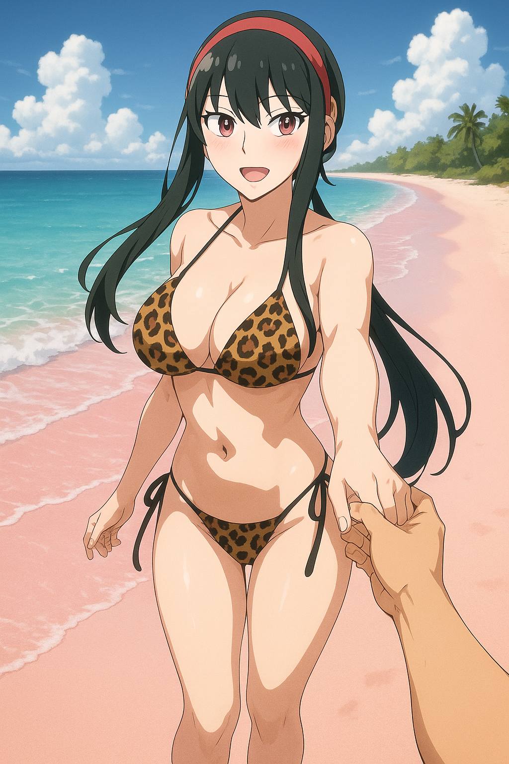 Summer is hot. It's best to go to the beach to cool off.
