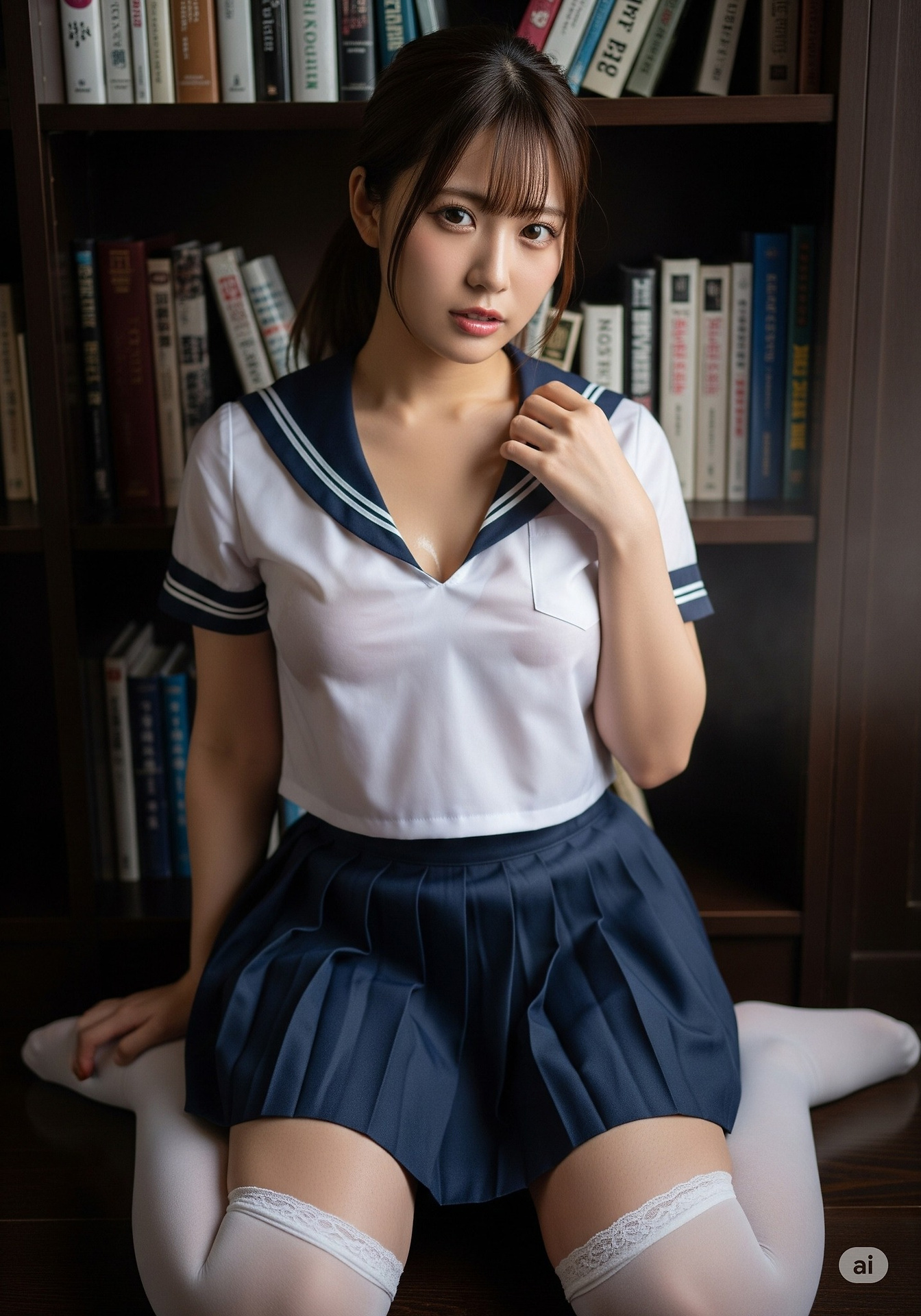 紫藤花下的凝眸