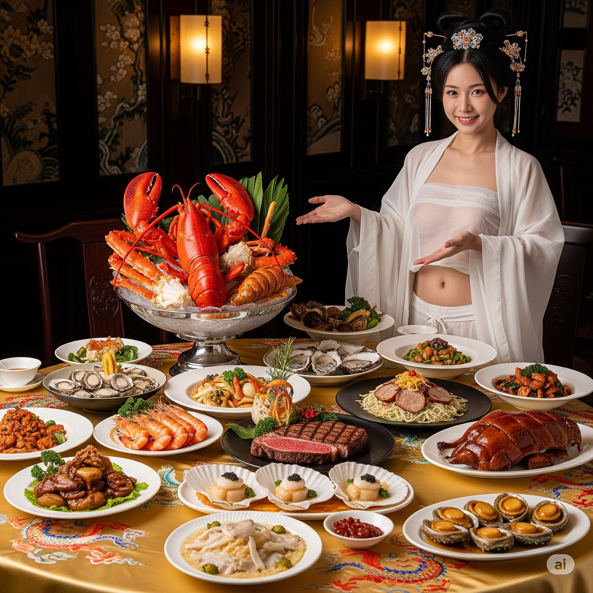 一家特別的餐廳．有特別的妹子服務員親自介紹菜色