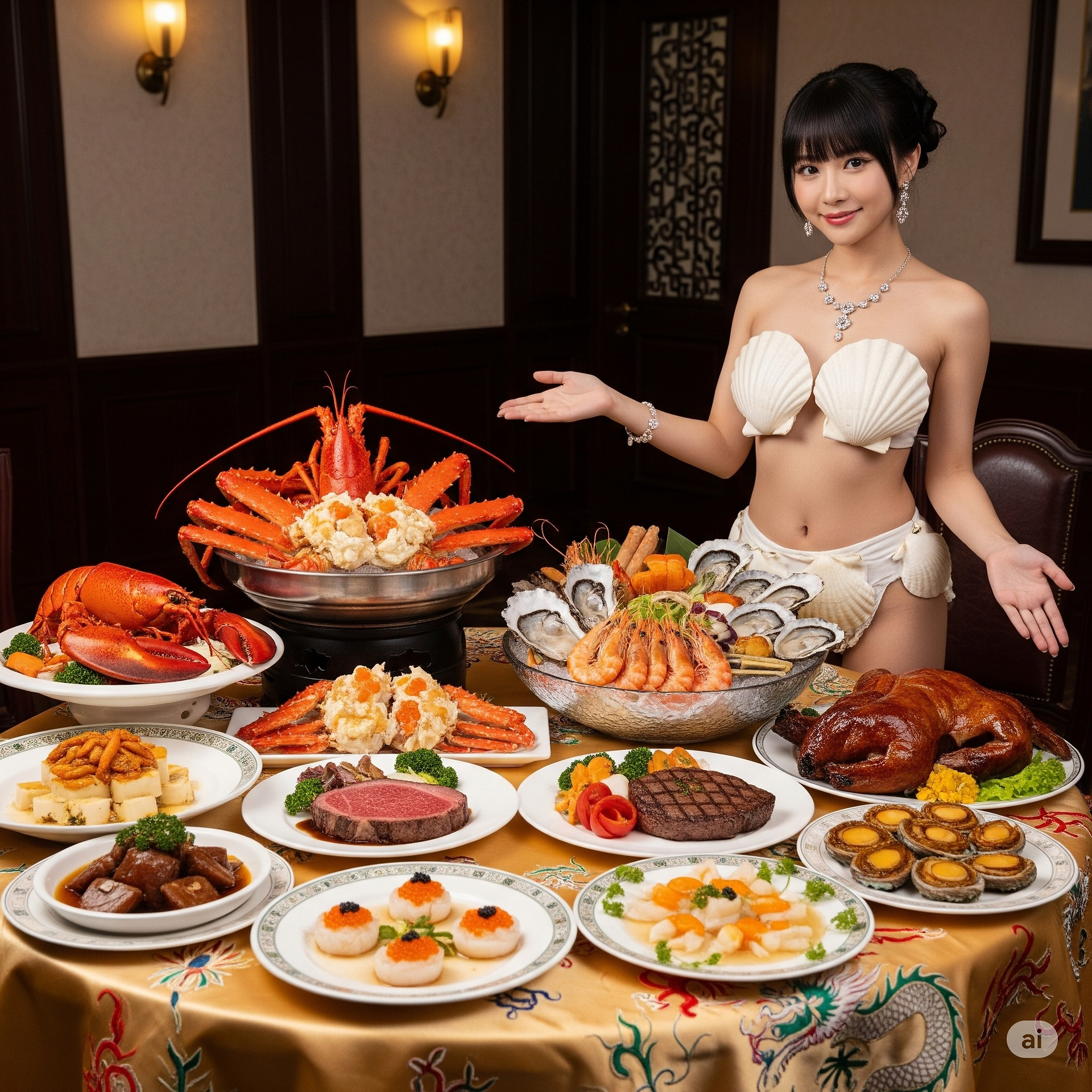 一家特別的餐廳．有特別的妹子服務員親自介紹菜色