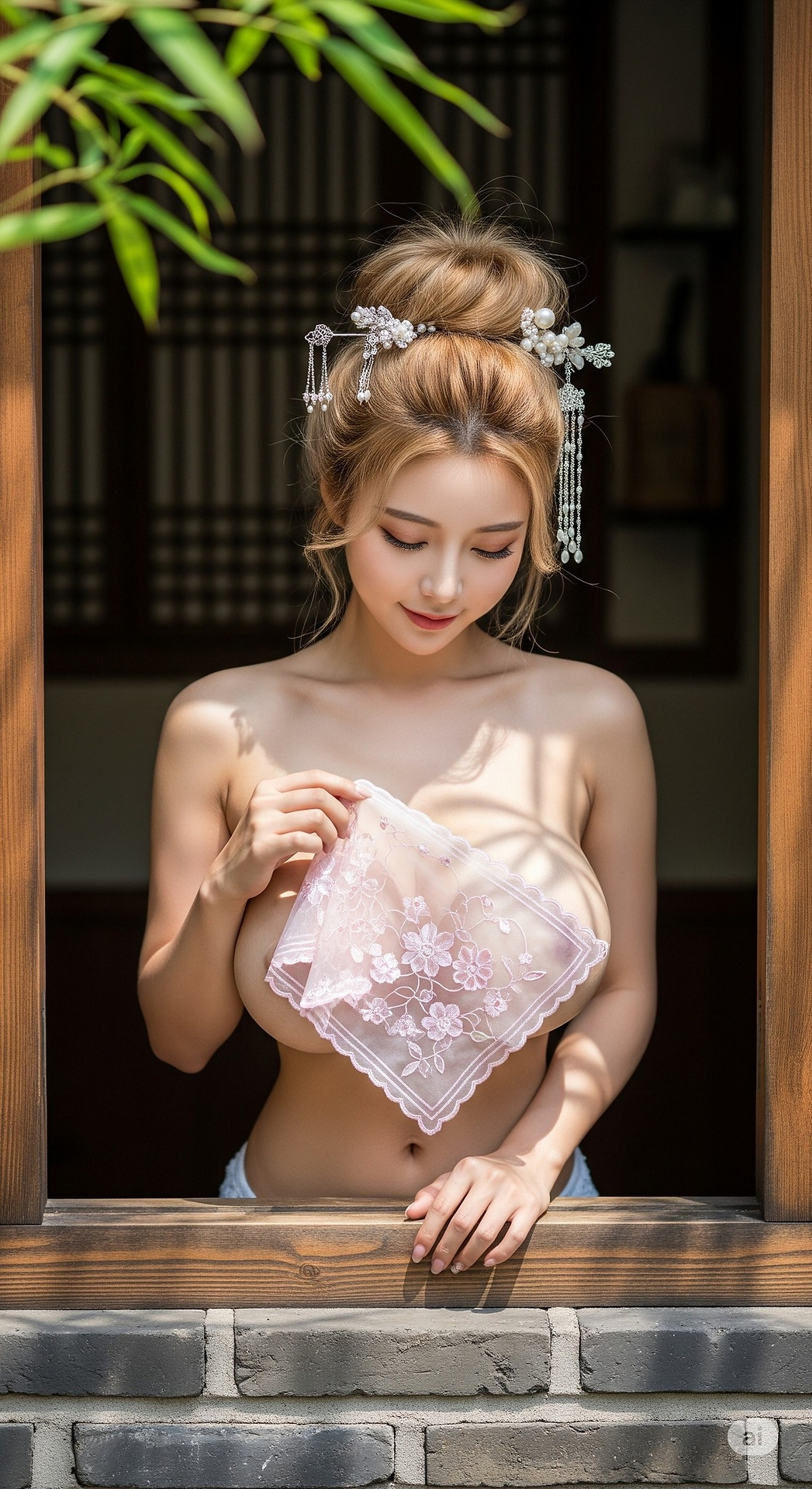 窗邊的美女