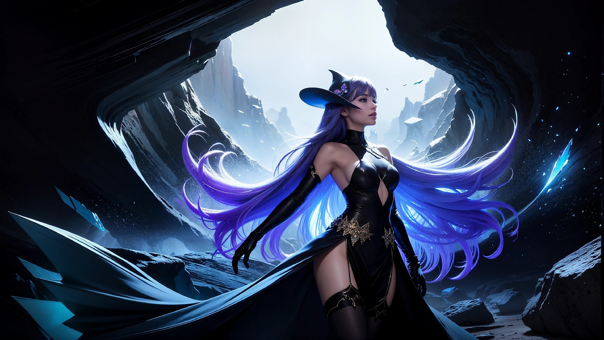 Vibrant Cosmic Princess Fashion