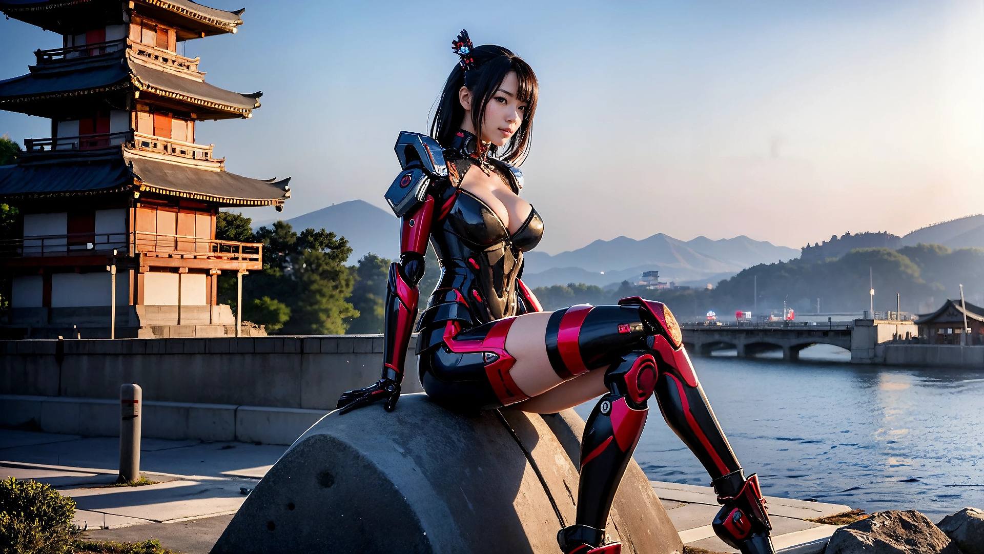 Cyberpunk Ninja Assassin