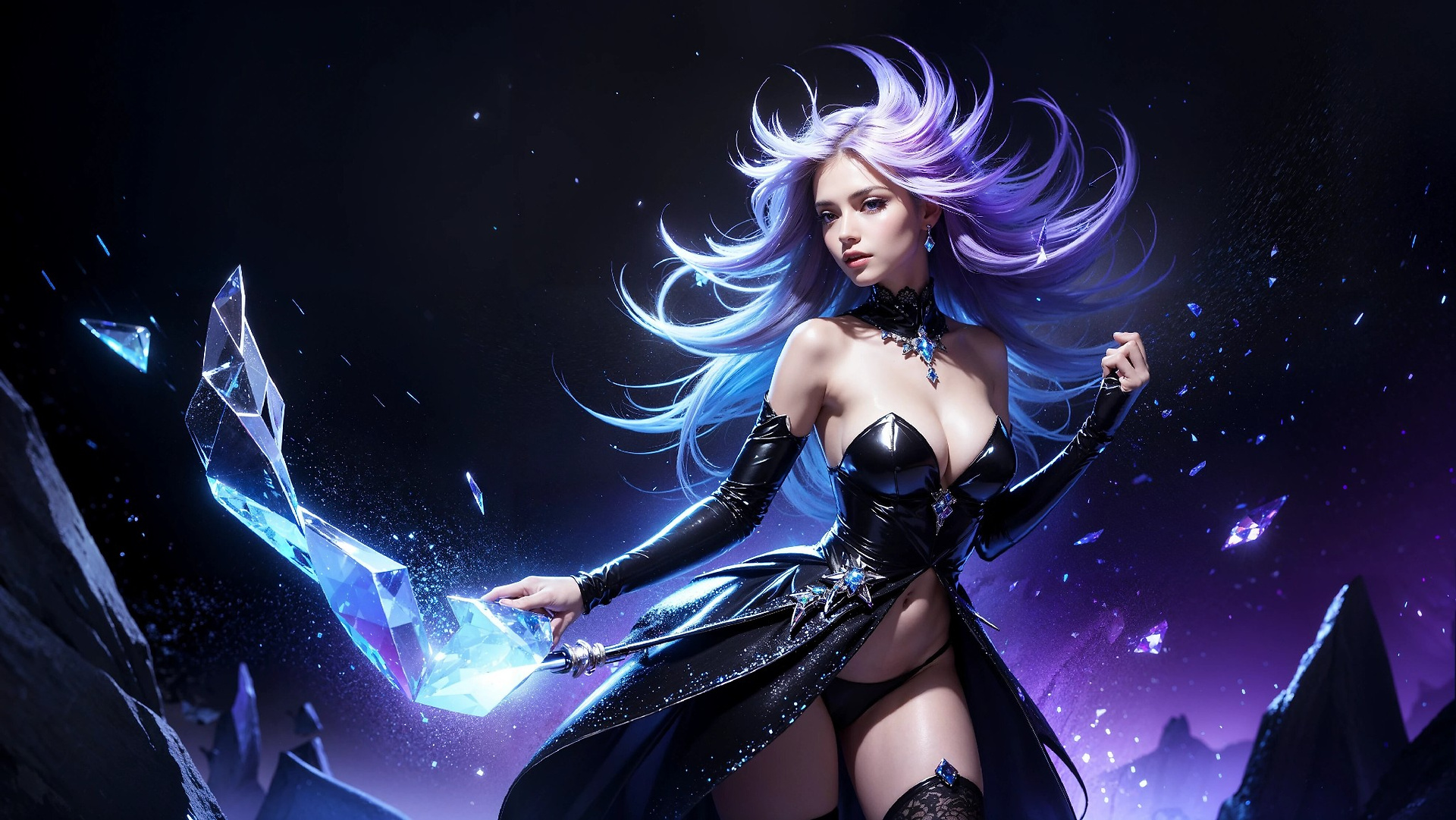 Vibrant Cosmic Princess Fashion