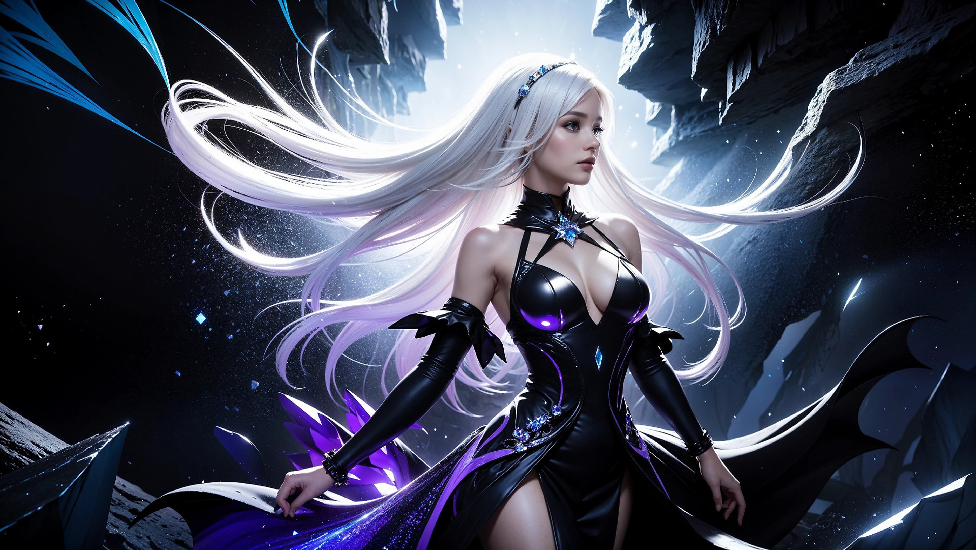 Vibrant Cosmic Princess Fashion