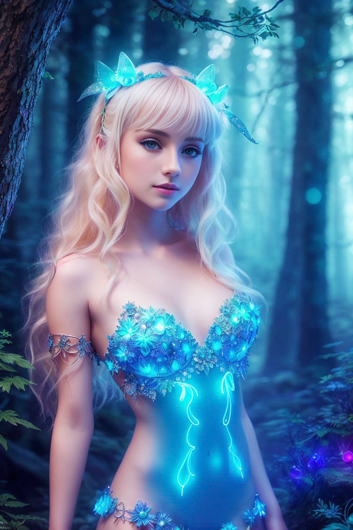 like a perfect blonde coming out of a fairy tale.