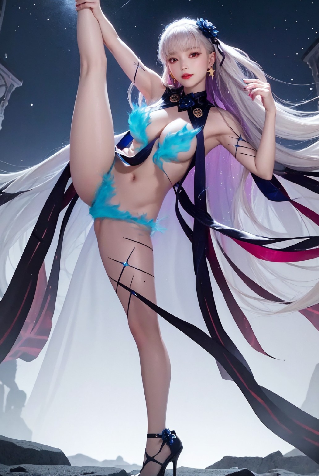 Kama-SwimsuitBlueFire2