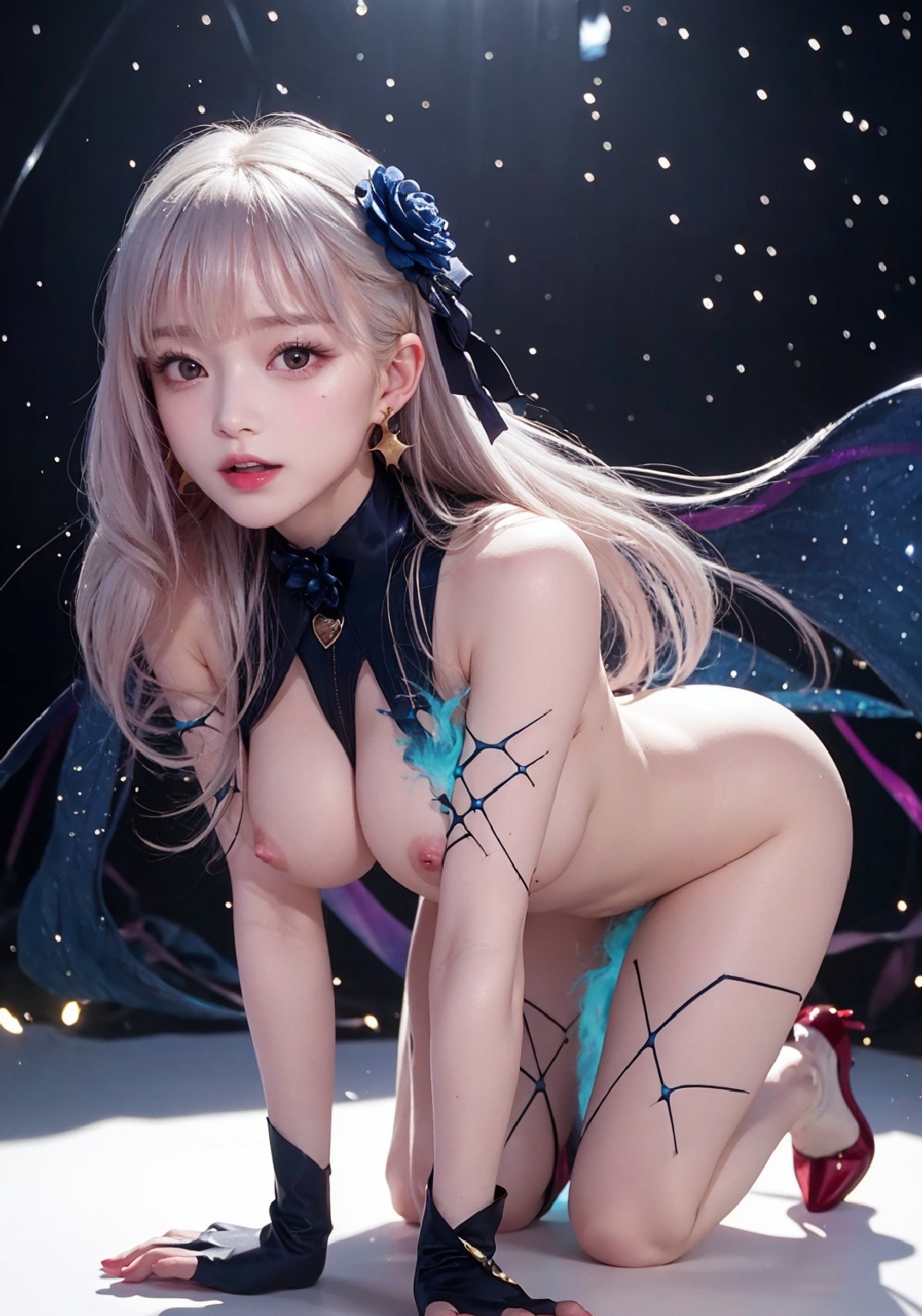 Kama-SwimsuitBlueFire