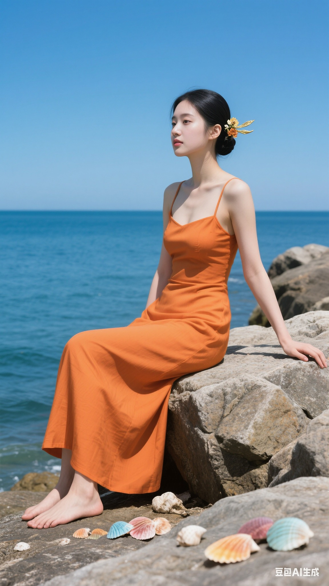 Orange dress