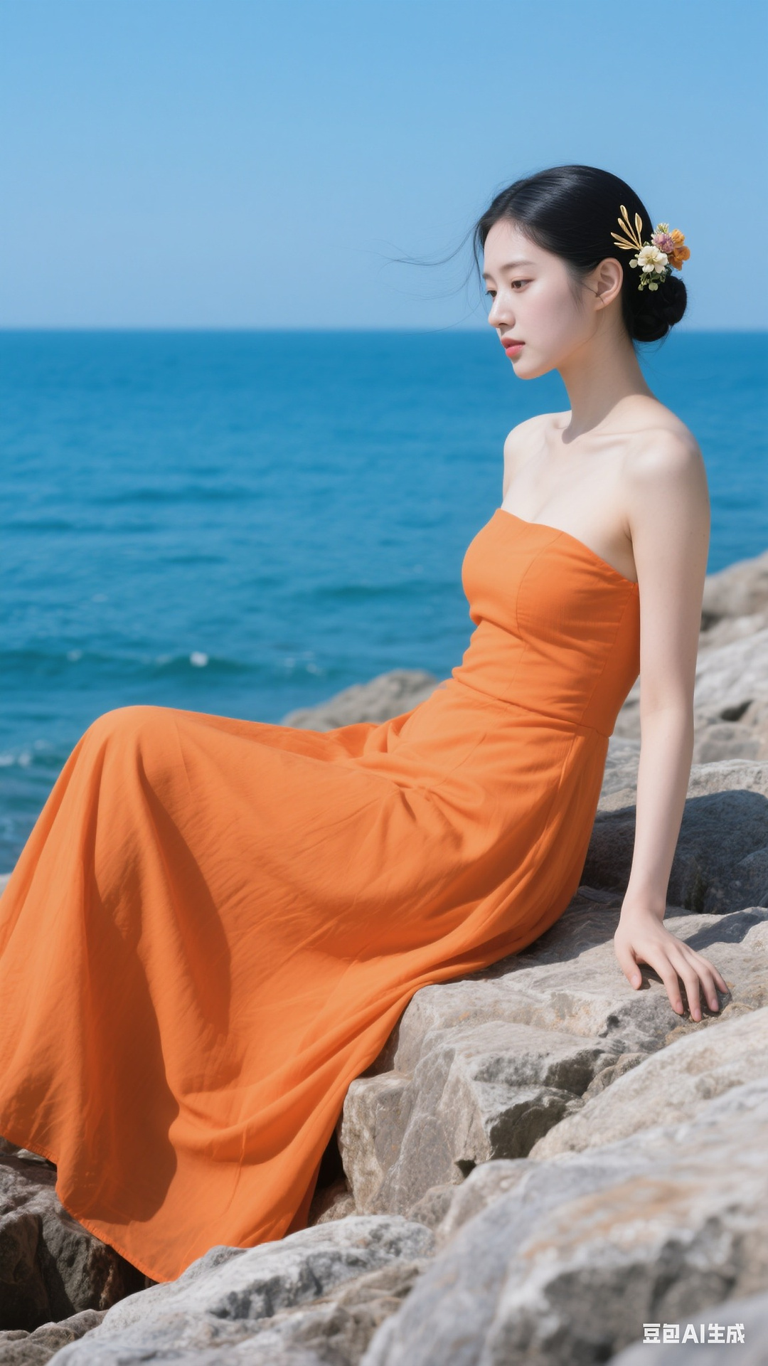 Orange dress