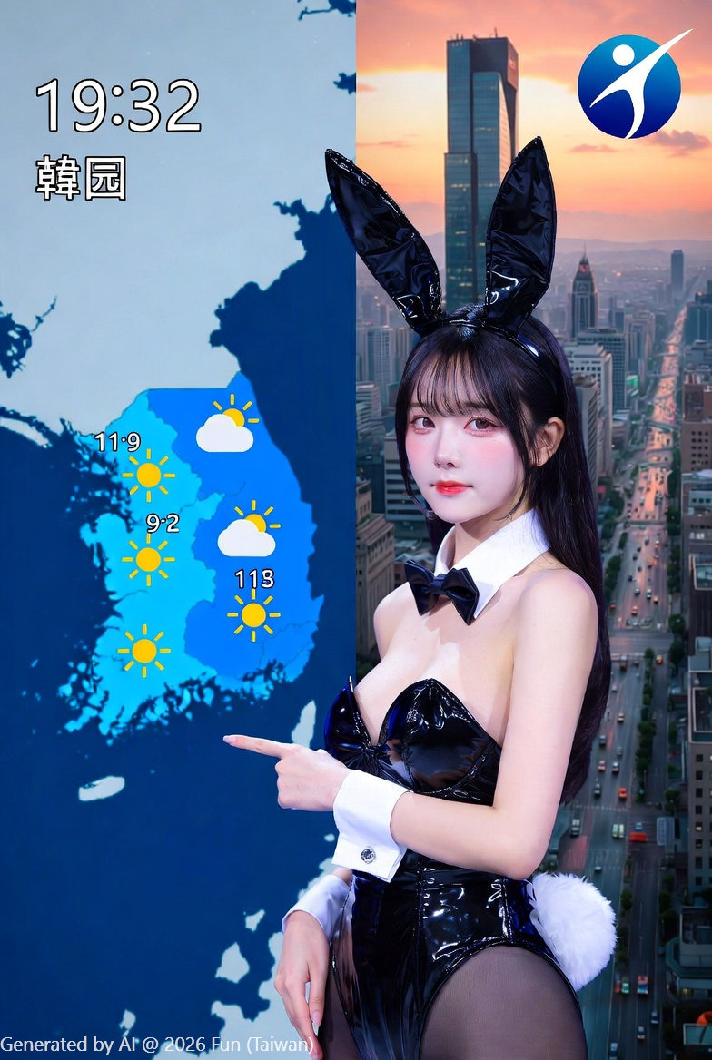 NeNe TV # 13 Meteorological Observatory Korean anchor Bunny