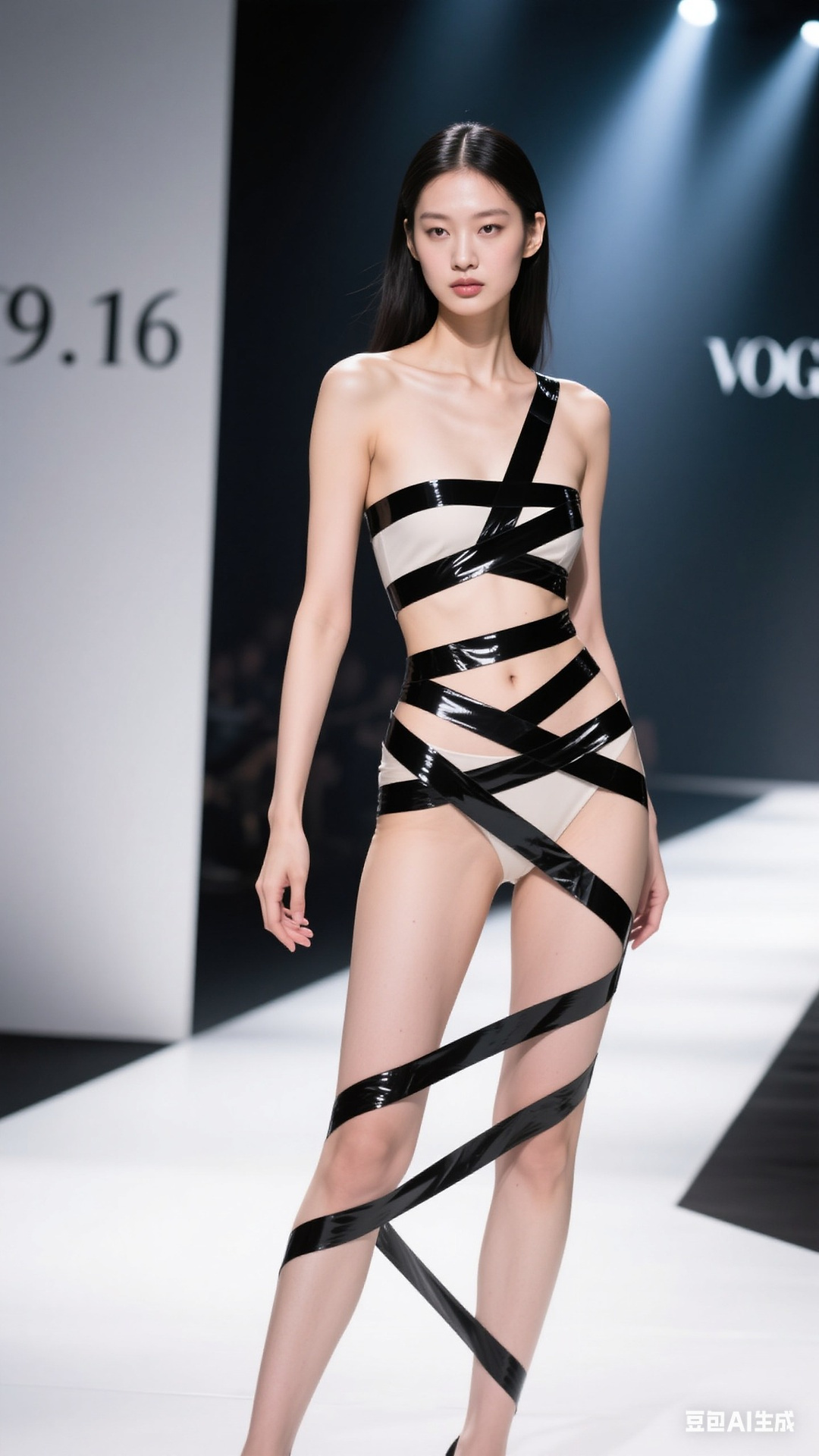 Black fashion tape