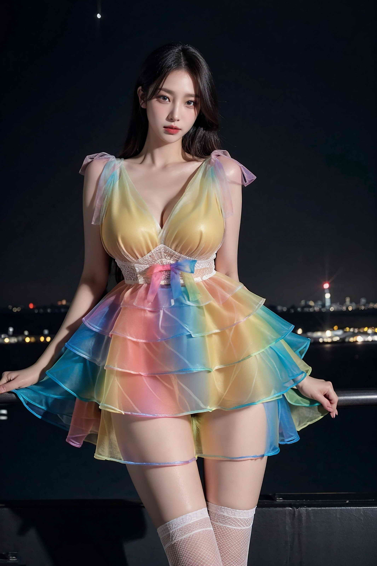 Mock Painting Style - Rainbow Suit
