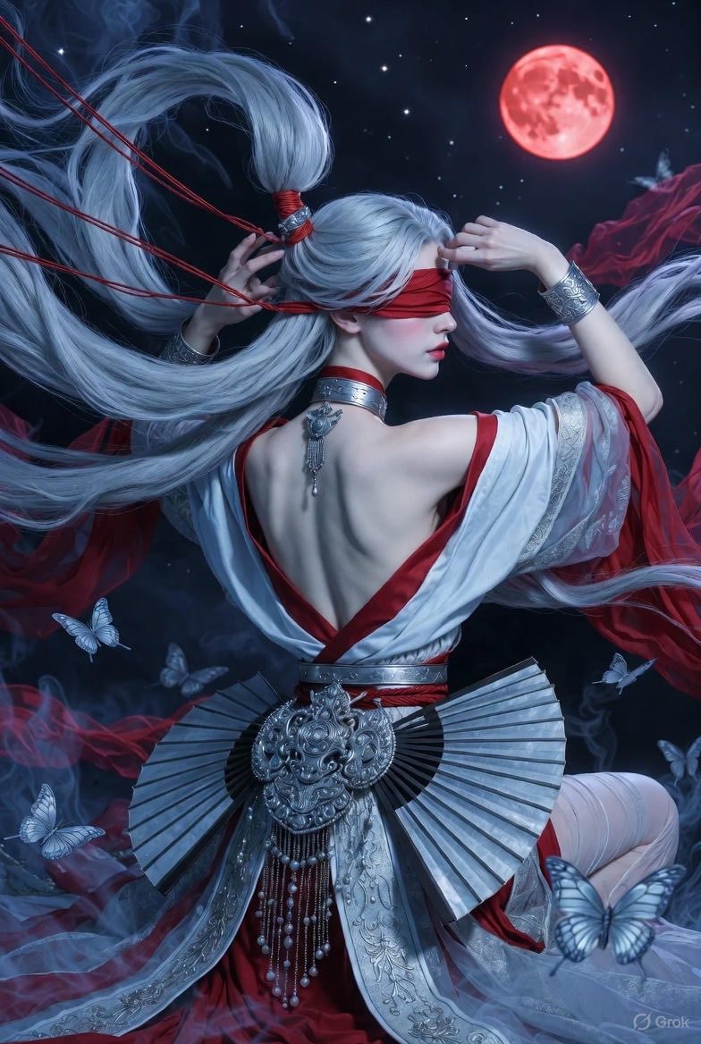 Luo Yihe fluttering. Light hem with the wind