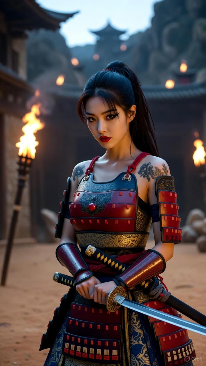 Crimson Sapphire Short Armor