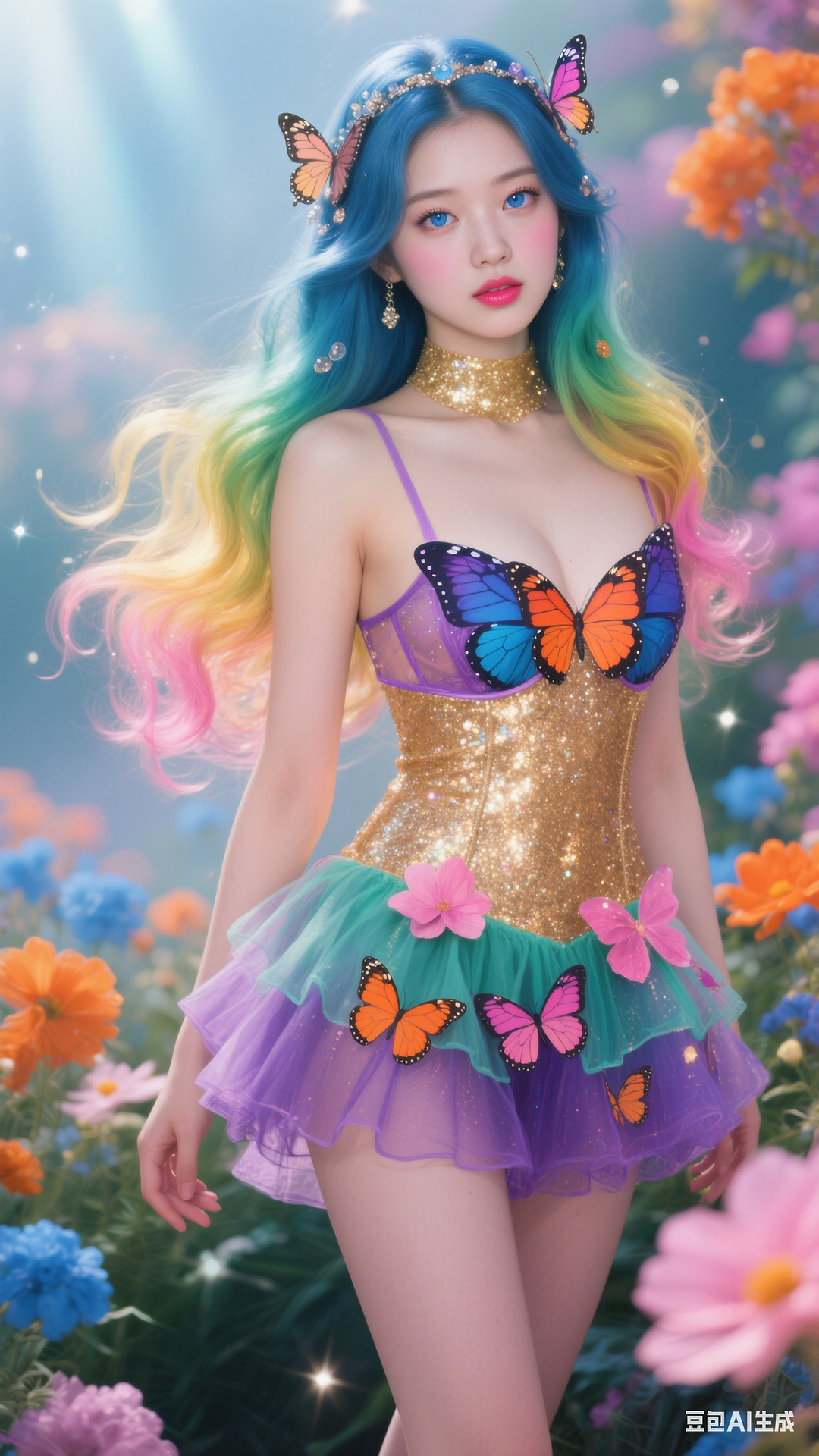 Petals and Butterfly Wings Tights