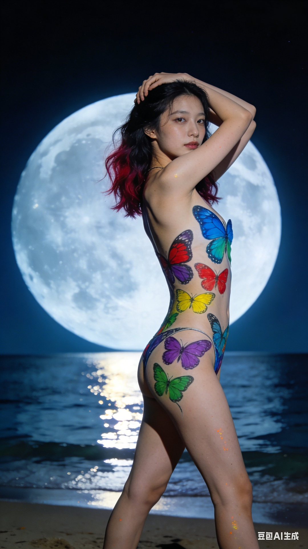 Butterfly Body Painting