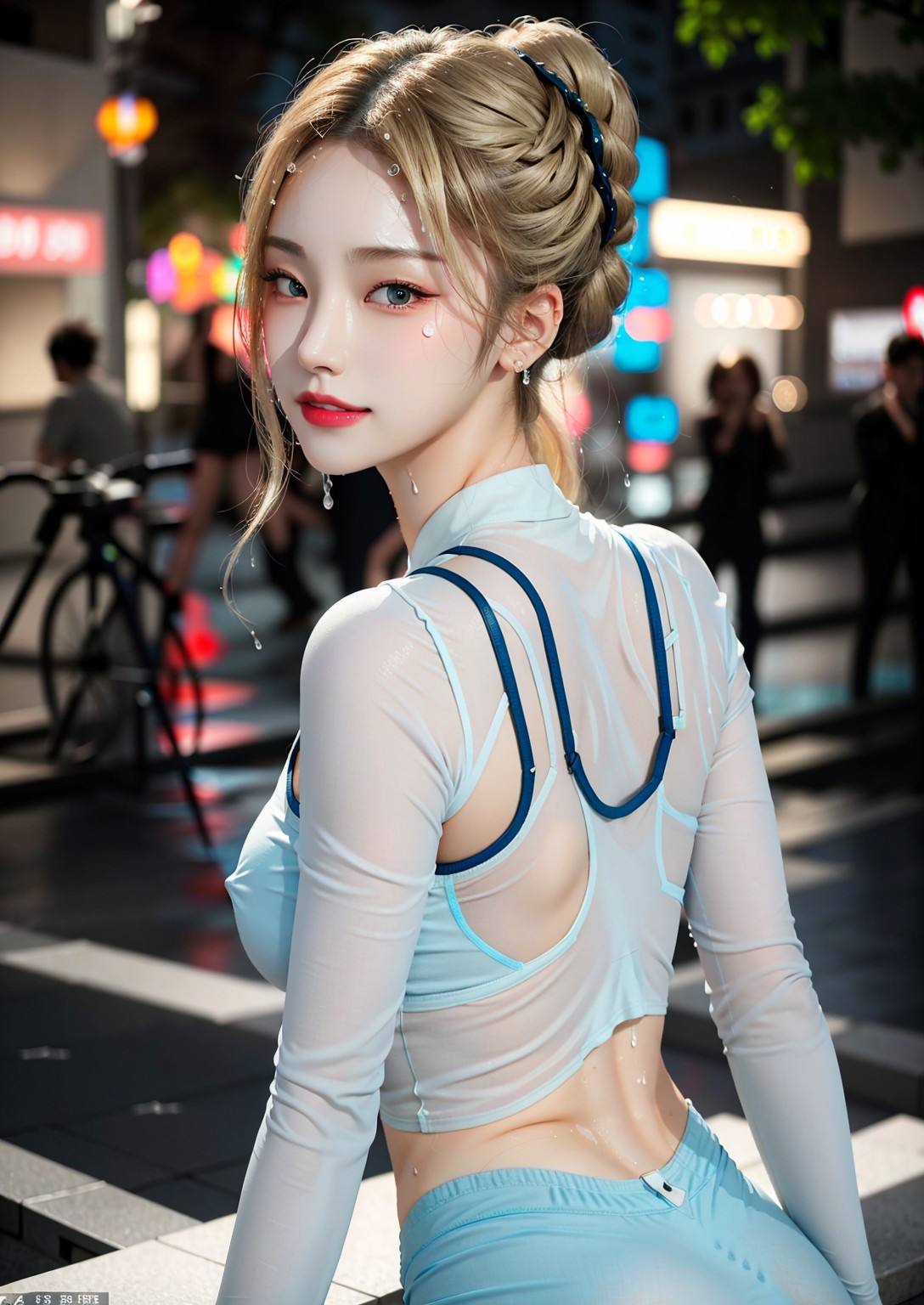 Girl who likes nudity on the street
