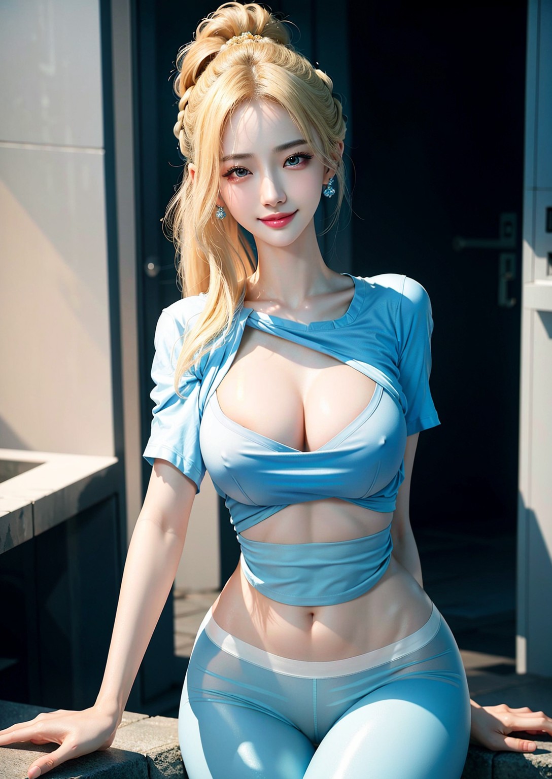 Girl who likes nudity on the street