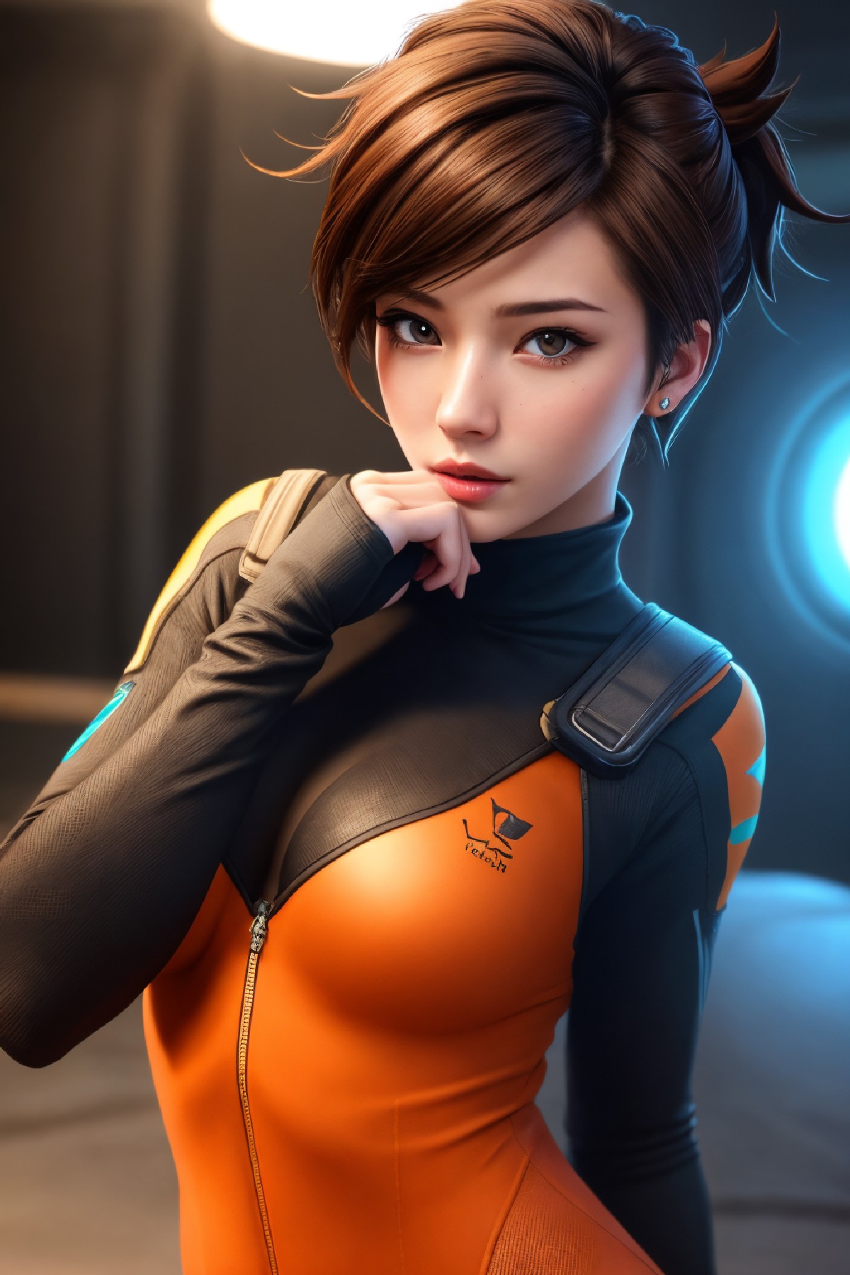Lena Oxton, code-named "The Hunt"