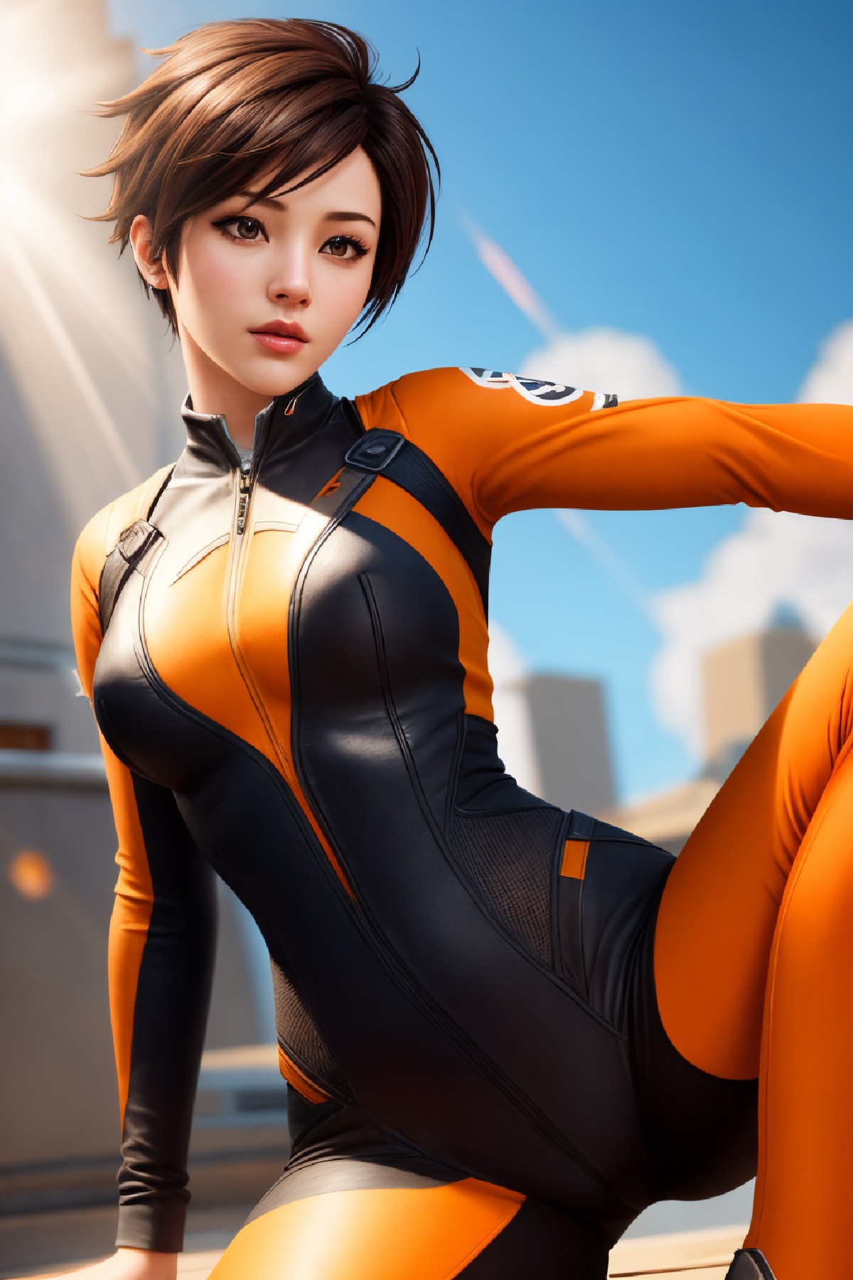 Lena Oxton, code-named "The Hunt"