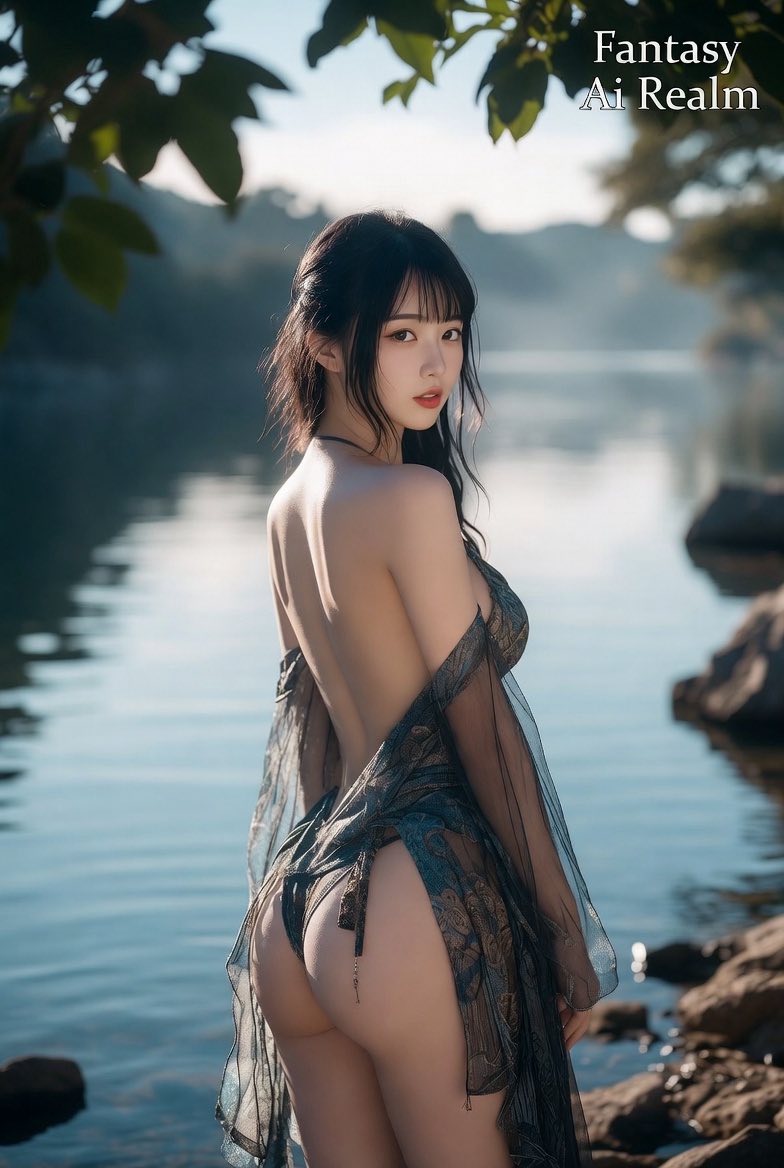 Misty by the lake. She's a silent temptation.