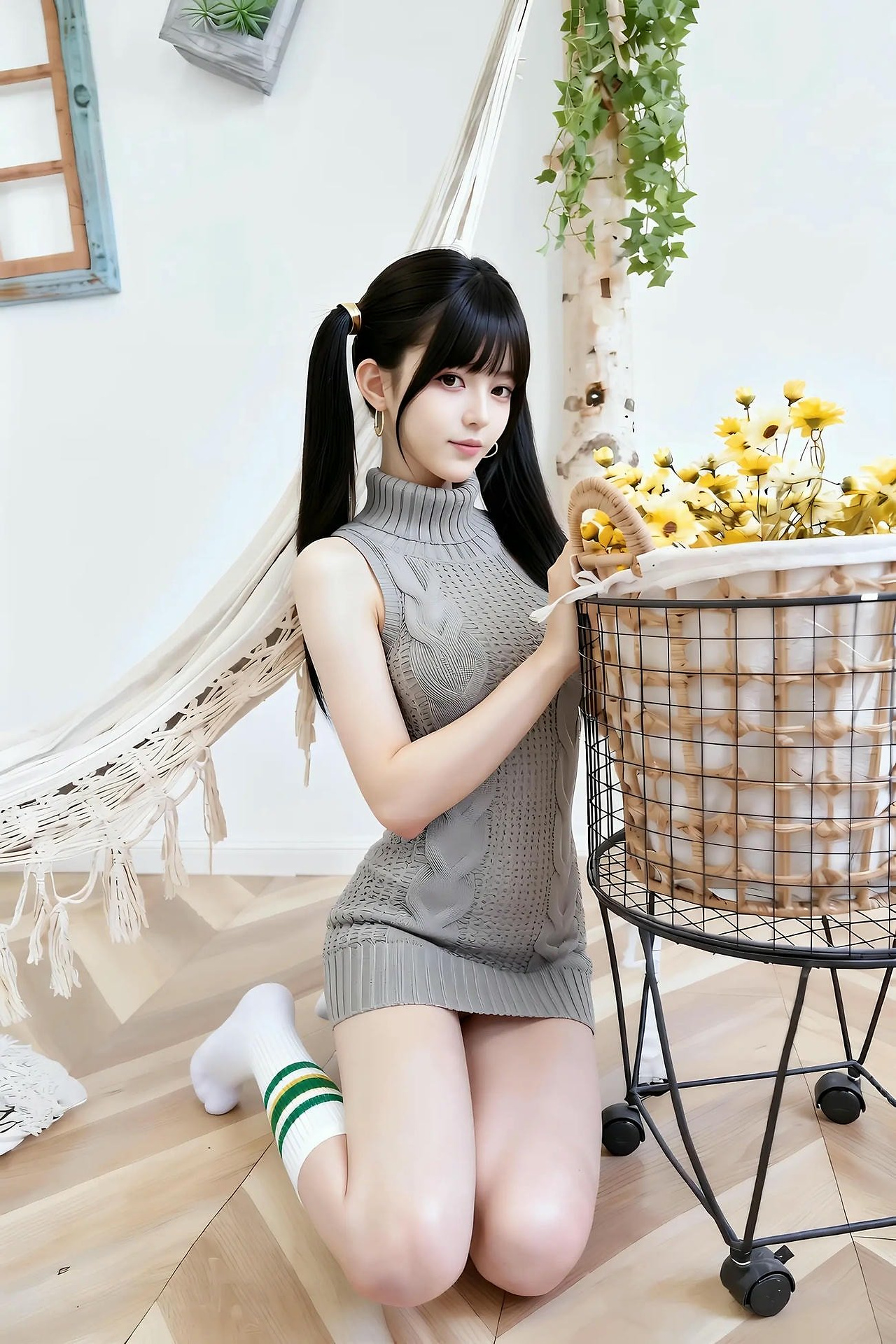 Grapefruit - knitted skirt